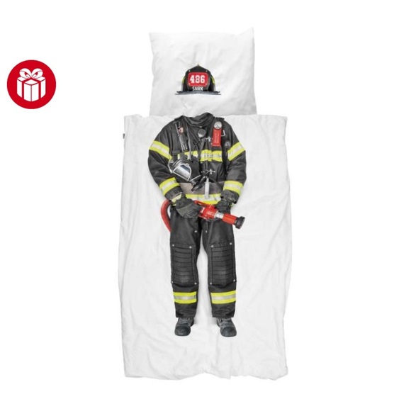 Snurk Firefighter Bedding (Duvet & Pillowcase) - Picture 1 of 8